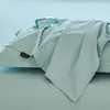 Fundas de almohada 100% algodón 48x74cm, juego de dos, para uso doméstico, funda interior individual de color liso de algodón puro para adulto