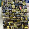 10mm Ágata de Cristal Jade Quadrado Feito à Mão com Contas Quadrado Plano Peça Cortada Acessórios para Joias Contas Soltas Atacado