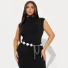 Nueva Cadena de Cintura Plateada de Metal Retro Bohemia para Mujer, Accesorio de Cinturón de Nicho de Gama Alta con Estilo Étnico para Combinar con Faldas