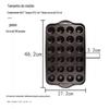 Cross-border Amazon mini 24 peças antiaderente bolo redondo bolo molde donut molde copo de muffin antiaderente