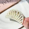 Novo Presilha Oca Semicircular, Presilha de Cabelo Transparente de Alta Qualidade, Para Cabelo Semi-Preso, Doce Presilha Tubarão, Acessório de Cabelo para Mulheres na Parte de Trás da Cabeça