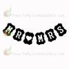 Suministro Directo de Fábrica Decoración de Fiesta Bandera Retro Accesorios para Fotos Arte Latte Sr Sra Banner de Letras de Papel Kraft