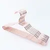 Percha de aleación de aluminio, soporte para ropa de aluminio, sin costuras, con hombros anchos, para colgar ropa seca y húmeda, perchero