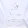 Decoración de pastel de estrella de cristal DIY con alambre de aluminio dorado y plateado, adornos para pastel de hadas.