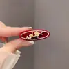Pasador Flocado Retro para Mujer, Pinza Lateral con Diseño de Nicho de Flor de Ciruelo, Nuevo Pinza de Pato, Pinza para Flequillo, Pinza para Cabello Suelto