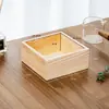Caja de Almacenamiento de Escritorio de Madera Zakka Creativa Caja de Almacenamiento Multicompartimento Almacenamiento Misceláneo Rejilla de Madera Caja de Madera Maciza