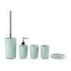 Juego de baño de plástico de cinco piezas fabricantes mayoreo juego de baño para lavar de cinco piezas baño hogar vaso para enjuague bucal cepillo cinco piezas