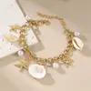 Sz0969 Conjunto de Pulseiras Oceânicas Estação de Férias na Praia Europeia e Americana Transfronteiriça Moda de Nicho Colar Colorido de Concha Acessórios Femininos