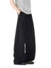 Pantalones Casuales para Hombre Verano Delgados Estilo Americano Caída Casual Versátiles Sueltos de Pierna Ancha