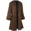 Chaqueta pirata medieval para hombre, estilo steampunk, disfraz de Halloween para adulto.