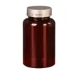 Botellas de Boca Ancha de 50 100 250 300 ml, Botellas Marrones Dosificadoras, Botellas de Plástico de Boca Ancha para Muestras, Botellas Pequeñas