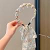Faixa de cabelo da moda estilo estrangeiro de alta qualidade Maillard para mulheres 2025 nova presilha de cabelo de alta para o topo da cabeça uso diário faixa de cabelo
