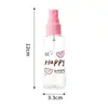 Frasco spray de 60ml PET frasco de refil para spray fixador de maquiagem frasco spray cosmético de viagem frasco de refil especial para hidratação