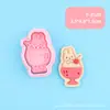 Serie Conejo Miffy Estilo Pizza Durian Simulación Sello Galleta DIY Cortador Diseño Tridimensional Tipo Prensa Horneado