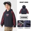 Sudadera para niño Right Europe, sudadera con capucha de invierno para bebé, forrada de polar, engrosada, ropa infantil de nuevo estilo, ropa de invierno para niños