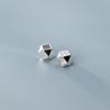 S925 Cuentas Espaciadoras Geométricas Multifacetadas de Plata Rota Cuentas Espaciadoras Pulsera Cuentas Sueltas Cuentas Hermano Accesorios DIY S0715