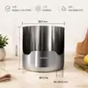 Suporte para Tampa de Panela de Aço Inoxidável 304, Suporte para Espátula, Suporte para Escorredor de Panela Quente na Bancada, Bandeja Suporte para Colher de Sopa de Aço Inoxidável