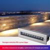 Strip underground Light Square levou luz de piso step light 12W ao ar livre retangular impermeável luz de projeção Park garden light
