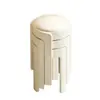 Taburete de plástico acolchado suave, apilable para uso doméstico, diseño redondo, resistente y duradero, extra grueso, adecuado para sala de estar, mesa de comedor y como silla de repuesto