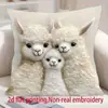 Funda de almohada para sofá transfronteriza, felpa corta agradable a la piel, funda de almohada de gato animal lindo, funda de cojín para sala de estar, no incluye relleno