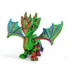 Modelo Creativo de Pequeño Dragón Volador Impreso en 3D Juguete de Pequeño Dragón Volador Articulado Hecho a Mano con Acabado Detallado y Adornos Decorativos