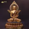 Lótus Dourado Roxo Artesanato do Nepal Xizang Grampo de Cabelo Genuíno Tantra do Xizang Esculpido Três Tesouros Buda Cobre Puro