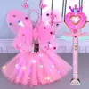 Juguete para Niños Varita Mágica Niña Pequeña Princesa Elsa Princesa Hada Mágica Juguete Varita Mágica Disfraz Regalo de Cumpleaños