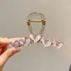 Novo Estilo de Presilha de Cabelo 2026 com Toque de Luxo, Piranha Floral Simples, Presilha de Garra Grande de Acrílico para Cabelos Grossos