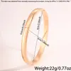 Pulsera de Acero de Titanio para Mujer, Estilo Europeo y Americano, Pulsera de Anillo Simple Curvado Liso, Sensación de Alta Gama, No se Desvanece, Pulsera de Acero Inoxidable para Pareja