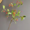 Fruta Vermelha de Azevinho Simulada Fruta da Sorte Fruta Romã Ornaments para Sala de Estar Paisagismo Floral Arranjo de Flores Decoração de Natal Transfronteiriça Atacado
