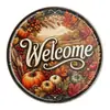 Navidad Retro Redondo Lata Placa de Aluminio Señal Bar Granja Animales Campo Fuente de Comercio Exterior Pintura Decorativa