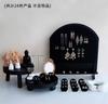 Orelha Preta Arqueada Placa de Unhas Jóias Display Stand Brincos Anel Bandeja de Armazenamento de Jóias Jóias Exibição de Fotos Adereços