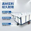 Carro para Teñido e Impresión de Telas, Caja Cuadrada Recubierta de Goma, Caja de Entrega para Fábrica Textil, Caja de Volteo