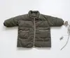 Chaqueta de Algodón para Niños Versión Coreana 2026 Invierno para Niños Gruesa Holgada Cuello Alto Chaqueta Acolchada para Niñas Cálida