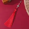 Colgante de Loto de Aleación Boting con Borla de Langosta para Colgante de Bolsa de Coche DIY, Abanico Plegable, Estilo Antiguo, Accesorios de Borla Hanfu