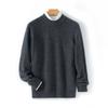 Suéter Masculino de Caxemira Gola Redonda Novo Outono e Inverno 100% Caxemira Amigo da Pele Solto Espessado Suéter Camisa Base Tricô Torcido