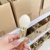 Ponta Fina Lã Coração de Pêssego Grande Pincel de Maquiagem Maquiagem Parcial Blush Iluminador Pincel de Pó Pincel Pequeno para Pó Solto Cangzhou