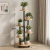 Estante de Flores para Balcón Transfronterizo, Estante de Almacenamiento de Pie, Estante de Flores Modular de Lujo Ligero para Interiores, Estante de Macetas de Múltiples Niveles para Plantas Trepadoras y Plantas Verdes