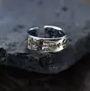 Anillo de Cinco Deidades de la Riqueza de Plata Esterlina 925, Simbolizando Prosperidad de Todas las Direcciones, Estilo Chino, Anillo de Fortuna de Mahjong para Año Nuevo