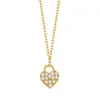 Collar de Amor con Circonita Dulce Transfronterizo para Mujer, Lujo Ligero, Nicho, Moda de Gama Alta, Diseño Versátil, Cadena para Clavícula