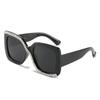 Gafas de Sol Incrustadas de Diamantes, Mismo Estilo que Celebridades de Internet Europeas y Americanas, Gafas de Diamantes Hechas a Mano, Gafas de Sol Cuadradas Modernas y Versátiles