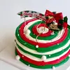 Cross-border ins estilo Coreia do Sul decoração do bolo de Natal luvas chapéu bandeira bolo de Natal plug-in festa