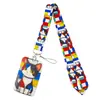 Cordão para Celular com Tema Animal e Porta-Cartões para Cartões de Ônibus, Cartões de Estudante, Crachás de Trabalho, Porta-Cartões Protetor Multifuncional de Casca Dura