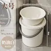 Cubo de plástico cubierto para dormitorio estudiantil, lavabo portátil, juego de lavado grande, duradero y engrosado para uso doméstico