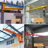 Grúa Cantilever Eléctrica Rotación 360 grados Brazo Único Giratorio al Hombro 1/3 Tonelada Pequeña Tipo Columna Manual de Brazo Único Elevación