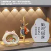 Nova decoração de entrada de gato Siamês de boca larga, artesanato decorativo de alta qualidade de nicho para armazenamento de chaves, presente de resina