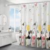 Cortina de ducha de baño de suministro de fábrica, cortina divisoria, cortina de puerta, rejilla, cortina de ducha PEVA, resistente al moho, impermeable, multicolor opcional