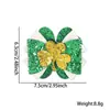 Calle. Pasador Día de San Patricio Decoración de Trébol Pinza de Pato Clip Lateral para Sombrero de Festival Irlandés Accesorio para Foto Adorno para la Cabeza