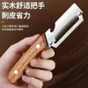 Nuevo Modelo de Cuchillo Pelador Multifuncional con Mango de Madera, Cuchillo de Acero Inoxidable para Pelar Caña de Azúcar, Pelador de Cocina para Pelar Calabaza y Lechuga