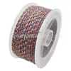 Cuerda Ruyi de Hilo de Algodón Color Mixto Enrollada a Mano Estilo Tibetano Juguete Colgante Trenzado Cordón Cuerda Colorida de Ocho Hilos Borla Hilo para DIY